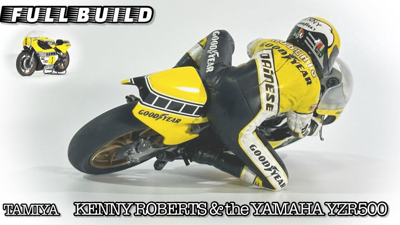 TAMIYA Kenny Roberts YAMAHA YZR500 Moto GP Scale Model タミヤ 1/12 バイク模型 プラモデル  ケニーロバーツ ヤマハ インターカラー