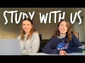 live study with me (& my sister) - 1 hour, no music