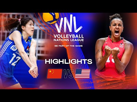 🇨🇳 CHN vs. 🇺🇸 USA - Highlights Week 3 | Women's VNL 2023