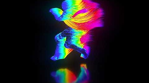 Rainbow Dancer | X-Particles, Cycles 4D