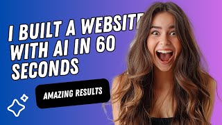 “🤖 I Built a Website in 60 Seconds Using AI! 💻 (INSANE Features!)”