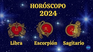 Predicciones 2024: Libra, Escorpión y Sagitario