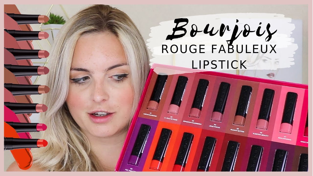 BOURJOIS ROUGE FABULEUX Try-On, Wear Test, and Review - YouTube