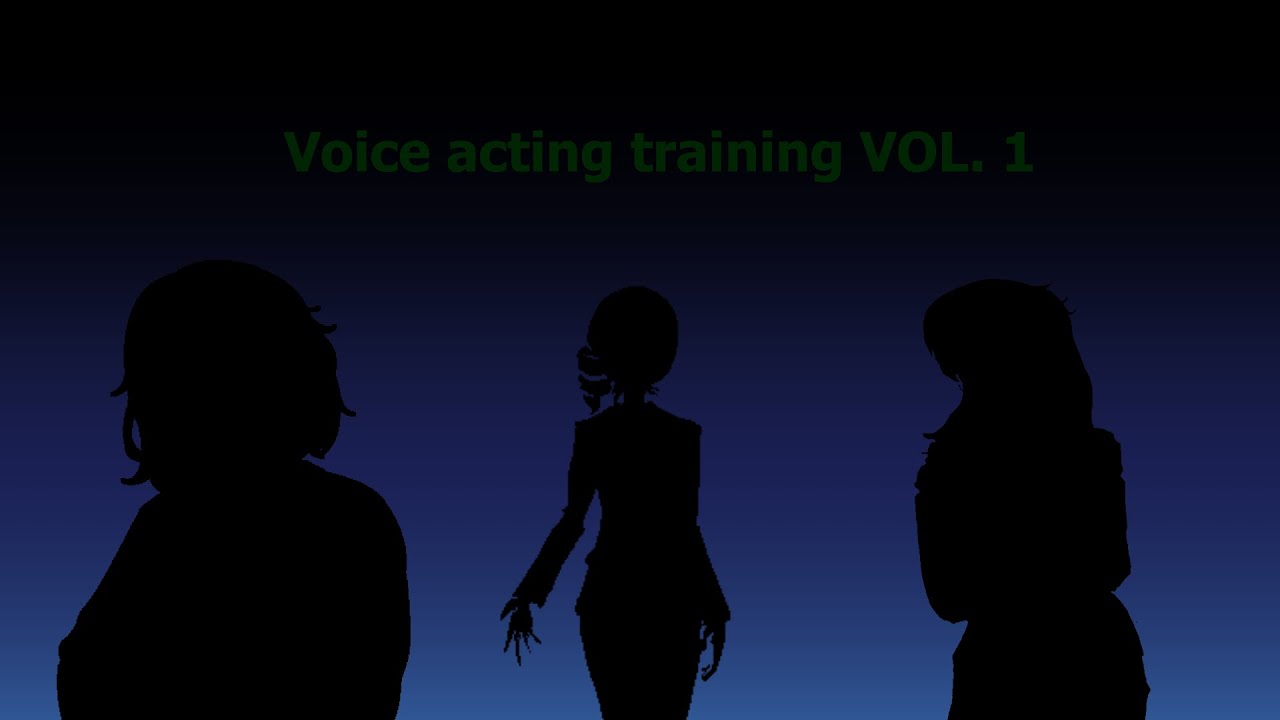Voice acting training VOL.1 - YouTube