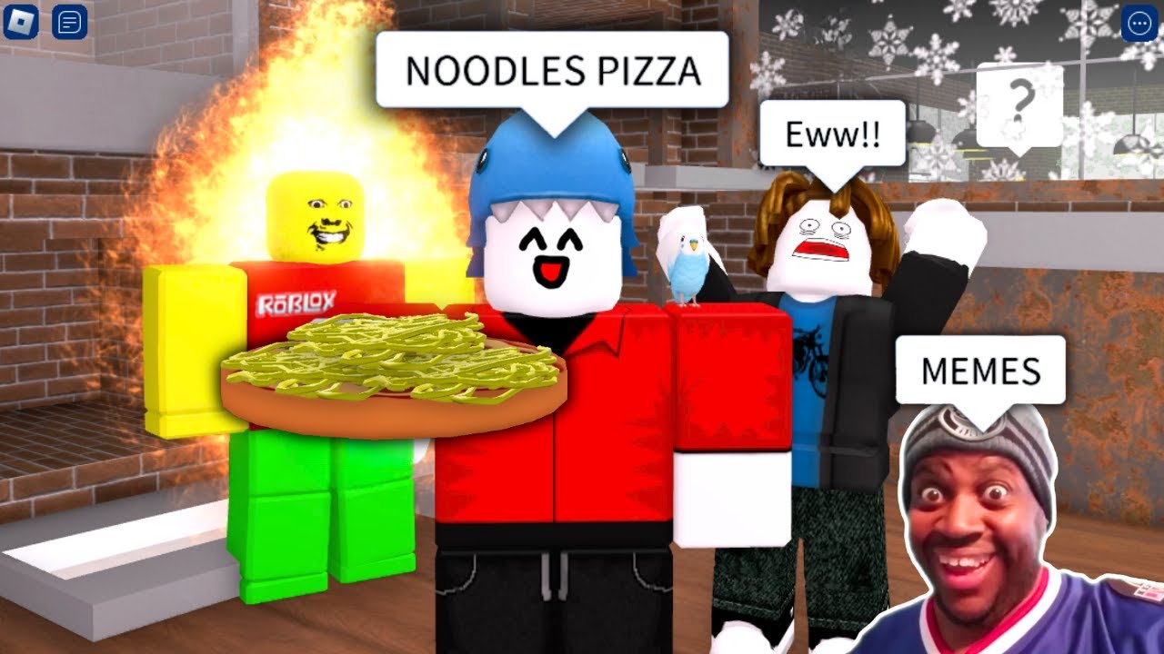 ROBLOX Brookhaven 🏡RP Funny Moments / MEMES (Pizza)