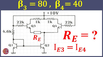 BJT Differential Amplifier with Current Mirror DC Analysis