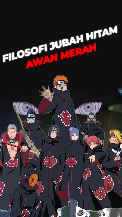 Filosofi Jubah Hitam Awan Merah-nya Akatsuki, kisah tragis dibalik makna yang keren🗿#shorts #naruto