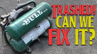 You won't BELIEVE what's wrong with it! | Rolair 'The Bull' Air Compressor Trash Pick