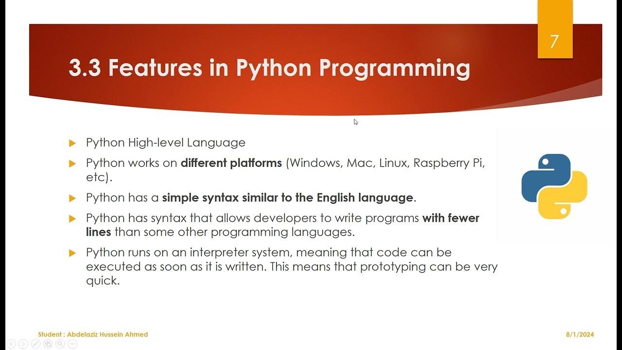 Video 8 Features in Python Programming - YouTube