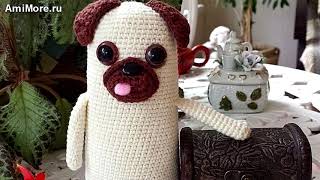 Амигуруми: схема Мопс Патрик. Игрушки вязаные крючком - Free crochet patterns.