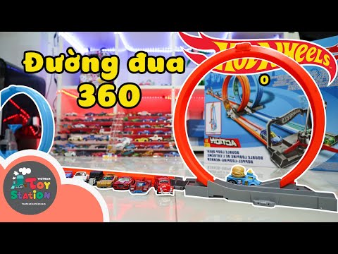 Video Đường đua Hot Wheels gấp đôi vòng loop 360 Double Loop... - youtube