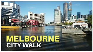 [4k] MELBOURNE - Sunny City Walk