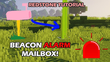 Minecraft Mailbox Alarm System - Beacon TUTORIAL