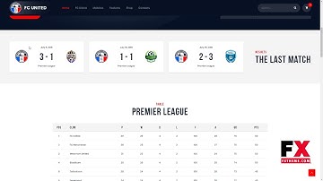FC United Football, Soccer WordPress Sports Theme