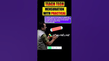 Cylinder & Hemisphere Surface Area Shorts | CBSE & State Board Maths | Teach Tech
