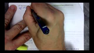 2023 Algebra I STAAR Test Problems 34 to 44 Update