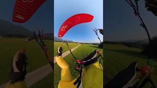 Paragliding road landing action 🎯🎯🎯
