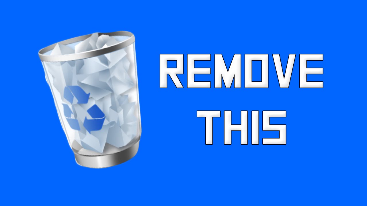 How To Remove Recycling Bin From Desktop Win 8/7 Fast And Easy YouTube
