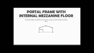 TYPES OF PORTAL FRAMES