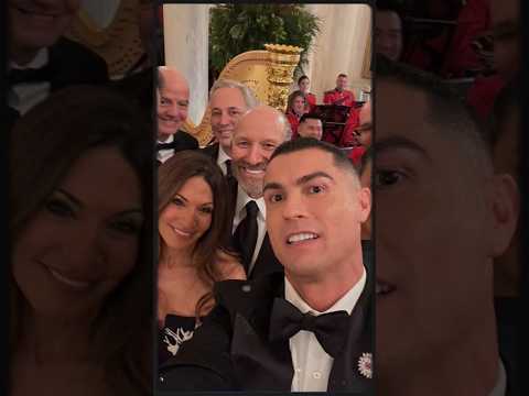 رونالدو در کاخ سفید لحظه ای جنجالی با ترامپ