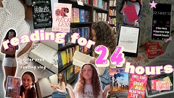 reading for 24 hours ... a cozy *spoiler free* reading vlog 📖🌸