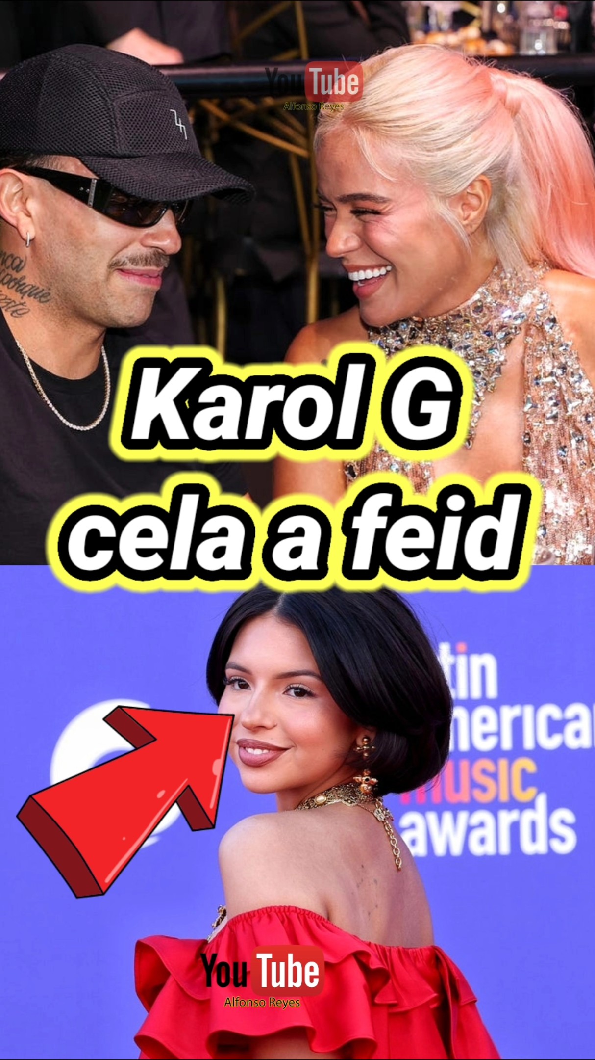 Karol G cela a feid. #karolg #feid #angelaaguilar