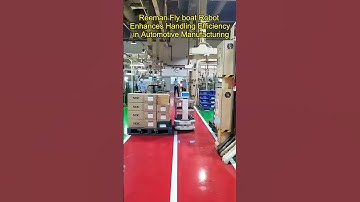 Reeman Fly Boat Robot Enhances Handling Efficiency for Automotive Parts Factory.