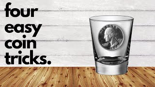 4 Easy Coin Tricks for Beginners #easymagictrickswithcoins #easymagictricks