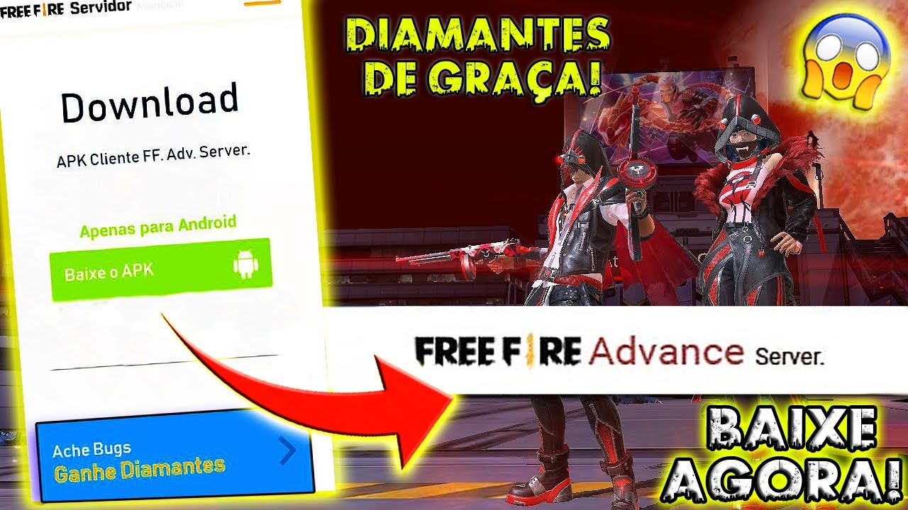 INÉDITO! CONSIGA AGORA FAZER PRÉ CADASTRO NO SERVIDOR AVANÇADO & SER  APROVADO NO FREE FIRE! 