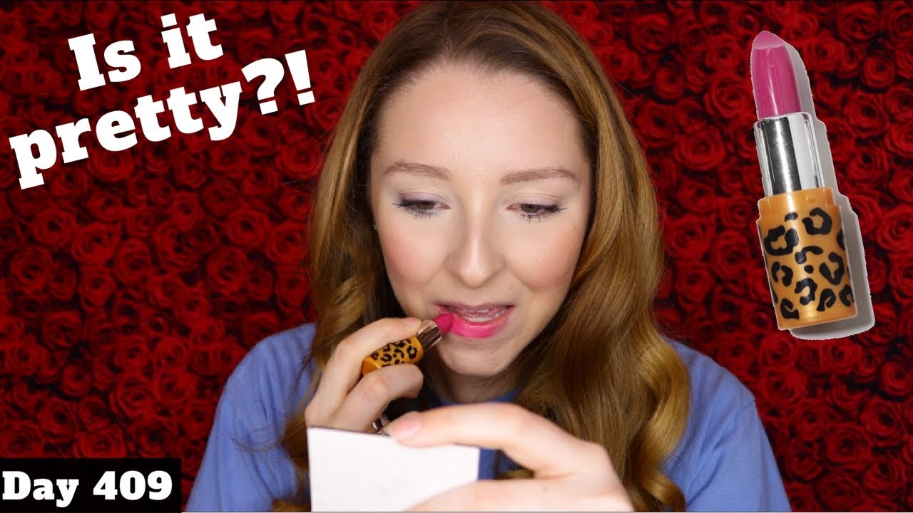 Santee Color Revolution Lipstick Review | ShopMissA | Day 409 of Trying New Makeup Every Day