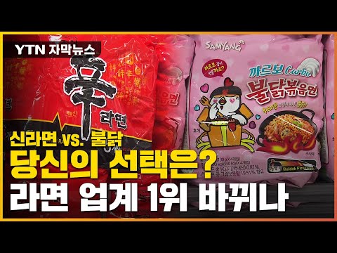 자막뉴스 농심 Vs 삼양 라면 업계 1위 바뀔까 YTN 