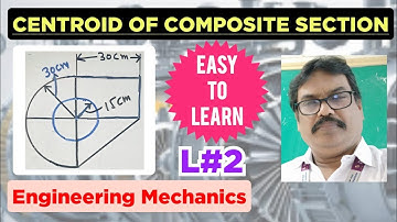 Centroid of composite section in english | Engineering Mechanics | @ Dr. Ashok G Mech solution