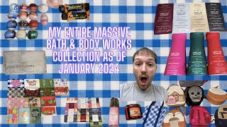 My Entire Massive Bath & Body Works Collection As Of January 2024 #bathandbodyworks #collection