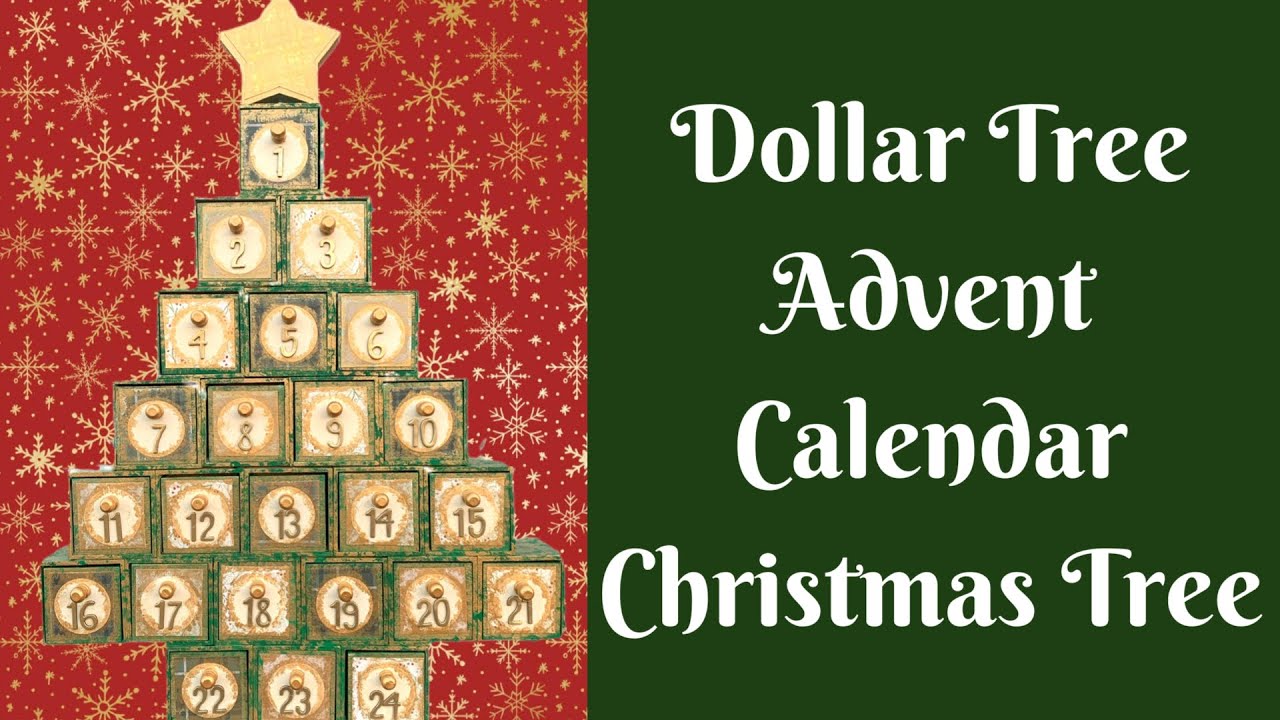 christmas-crafts-dollar-tree-advent-calendar-christmas-tree-youtube