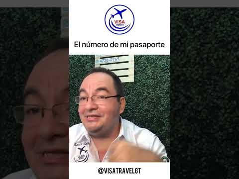 Video: En el pasaporte, ¿dónde está el número de pasaporte?