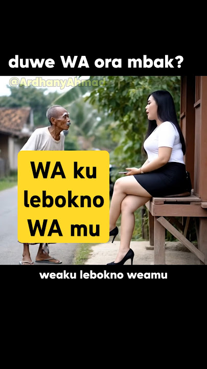 Tulung WA ku lebokno WA mu mbak. Dagelan jawa lucu #dagelanjawa #lucu