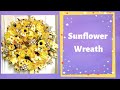 How to make a ruffle sunflower wreath with multiple kinds of mesh together