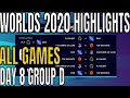 Worlds 2020 Day 8 Highlights ALL GAMES Group D + Worlds Quarterfinal Matches