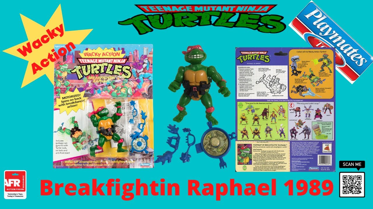 Playmates S2 TMNT Wacky Action Breakfightin Raphael 1989 Review