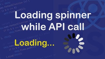 Page loading spinner while API calls in React || Codenemy
