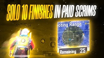Solo 10 finishes in Paid Scrims | Poco X3 Pro Arrow os | XND GAMING