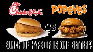 Popeye's vs. ChikFilA Chicken Sandwich  Is it a BUNCH OF HYPE?  The Wolfe Pit