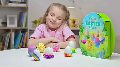 HEY CLAY Easter Studio | How to clay Easter eggs decor
