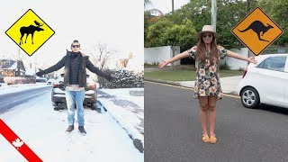 El Clima BIPOLAR de CANADÁ!!!!!! Canadá Vs Australia Ft Acá en Australia