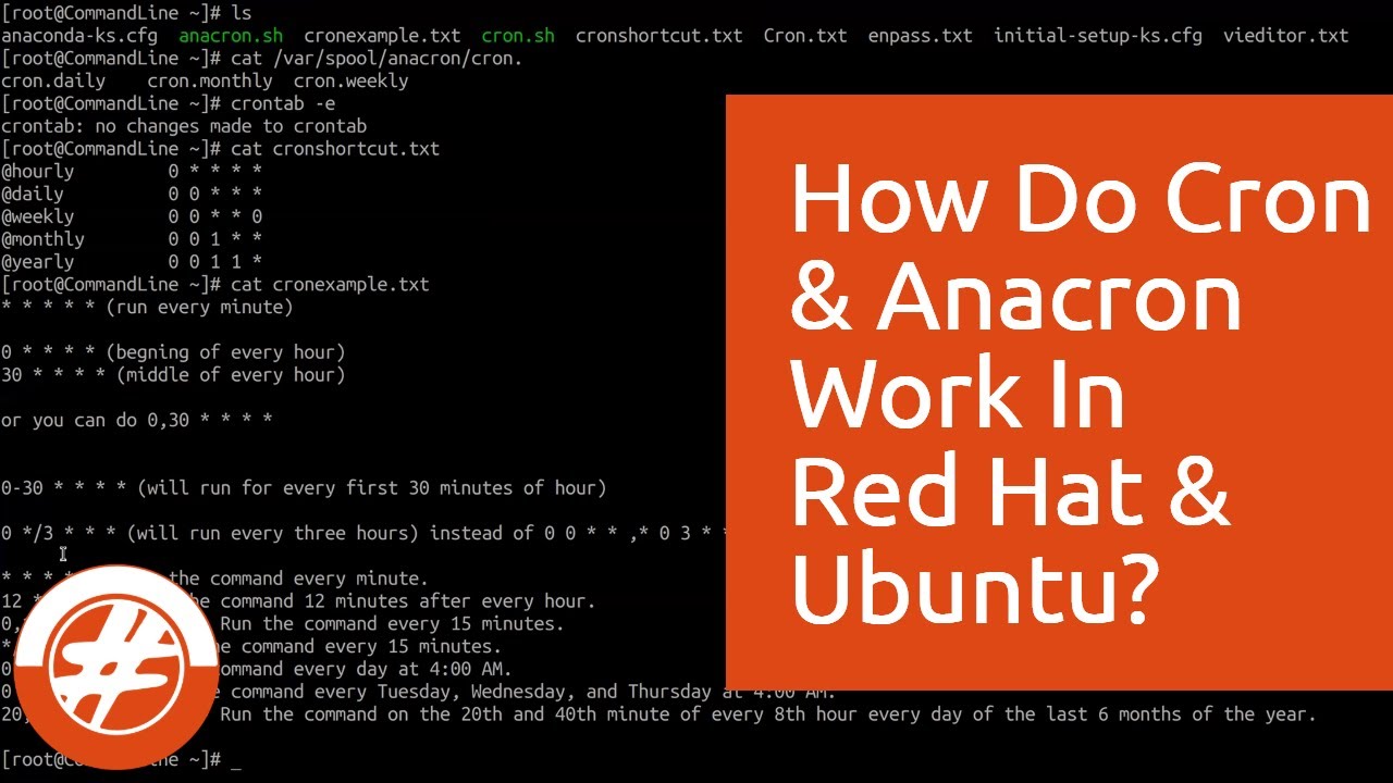 027 - How To Schedule Jobs Using Cron & Anacron In Ubuntu And Red Hat Linux - YouTube 027 - How To Schedule Jobs Using Cron & Anacron In Ubuntu And Red Hat Linux - Youtube