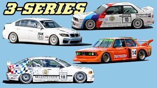 BMW 3-SERIES TOURINGCARS | E21, E30, E36, E46, E90, G20 | 80.000 subs special