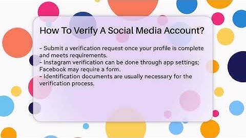 How To Verify A Social Media Account? - Everyday-Networking