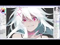 女の子描いてみた【イラストメイキング】