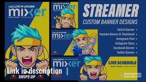 I will create custom banner for twitch youtube social media banners