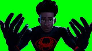 Spider-Man Across The Spider-Verse Miles Running Scene Grenn Screen